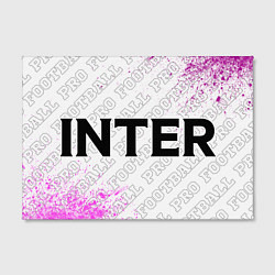 Холст прямоугольный Inter pro football по-горизонтали, цвет: 3D-принт — фото 2