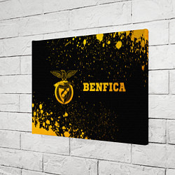 Холст прямоугольный Benfica - gold gradient по-горизонтали, цвет: 3D-принт — фото 2