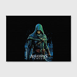 Холст прямоугольный Assassins creed персонаж нарисован на черном, цвет: 3D-принт — фото 2