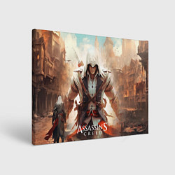 Холст прямоугольный Assassins creed большой город, цвет: 3D-принт