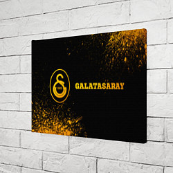 Холст прямоугольный Galatasaray - gold gradient по-горизонтали, цвет: 3D-принт — фото 2