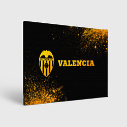 Холст прямоугольный Valencia - gold gradient по-горизонтали, цвет: 3D-принт