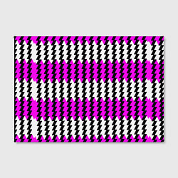 Холст прямоугольный Вертикальные бело-розовые полосы, цвет: 3D-принт — фото 2