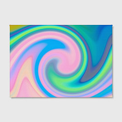 Холст прямоугольный Абстрактный разноцветный круговорот, цвет: 3D-принт — фото 2