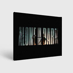 Холст прямоугольный Alone in the dark logotype, цвет: 3D-принт