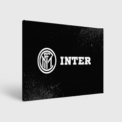 Холст прямоугольный Inter sport на темном фоне по-горизонтали, цвет: 3D-принт