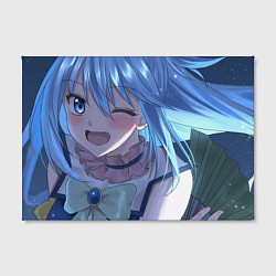 Холст прямоугольный Коносуба Аква smile, цвет: 3D-принт — фото 2
