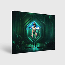 Холст прямоугольный Stellar Blade Eve космический зеленый, цвет: 3D-принт
