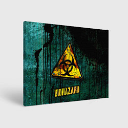 Холст прямоугольный Biohazard yellow sign, цвет: 3D-принт