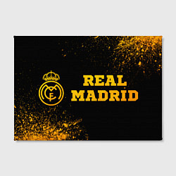 Холст прямоугольный Real Madrid - gold gradient по-горизонтали, цвет: 3D-принт — фото 2