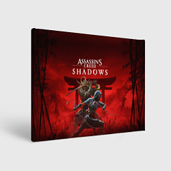 Холст прямоугольный Персонажи Assassins creed shadows, цвет: 3D-принт