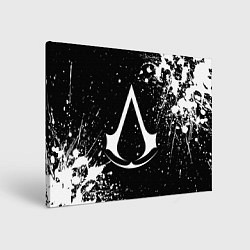 Холст прямоугольный White logo of assasin, цвет: 3D-принт