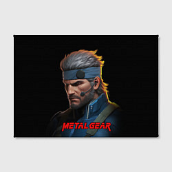 Холст прямоугольный Веном Снейк из игры Metal gear, цвет: 3D-принт — фото 2