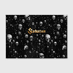 Холст прямоугольный Sabaton - rock, цвет: 3D-принт — фото 2