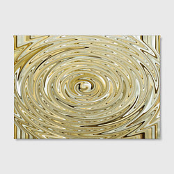 Холст прямоугольный Абстракция золотой водоворот, цвет: 3D-принт — фото 2