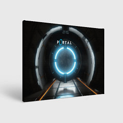 Холст прямоугольный Portal logo game, цвет: 3D-принт