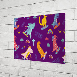 Холст прямоугольный No rules, цвет: 3D-принт — фото 2