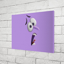 Холст прямоугольный Страх эмоция - лицо крупное, цвет: 3D-принт — фото 2