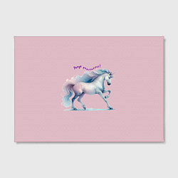 Холст прямоугольный Чаруй реальность на розовом, цвет: 3D-принт — фото 2