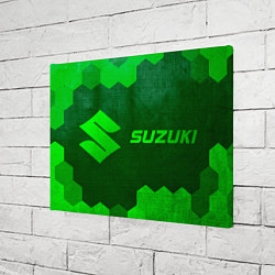 Холст прямоугольный Suzuki - green gradient по-горизонтали, цвет: 3D-принт — фото 2