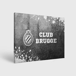 Холст прямоугольный Club Brugge - grey gradient по-горизонтали, цвет: 3D-принт