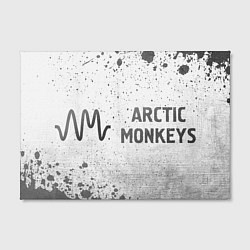 Холст прямоугольный Arctic Monkeys - white gradient по-горизонтали, цвет: 3D-принт — фото 2