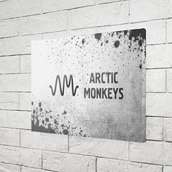 Холст прямоугольный Arctic Monkeys - white gradient по-горизонтали, цвет: 3D-принт — фото 2