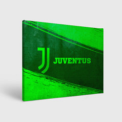 Холст прямоугольный Juventus - green gradient по-горизонтали, цвет: 3D-принт