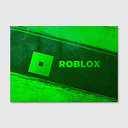 Холст прямоугольный Roblox - green gradient по-горизонтали, цвет: 3D-принт — фото 2