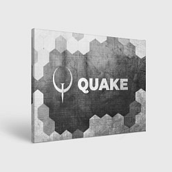 Холст прямоугольный Quake - grey gradient по-горизонтали, цвет: 3D-принт