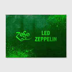 Холст прямоугольный Led Zeppelin - green gradient по-горизонтали, цвет: 3D-принт — фото 2