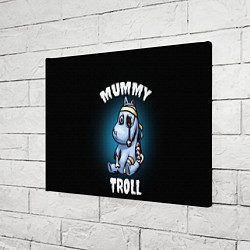 Холст прямоугольный Mummy troll, цвет: 3D-принт — фото 2