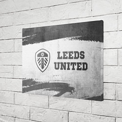 Холст прямоугольный Leeds United - white gradient по-горизонтали, цвет: 3D-принт — фото 2