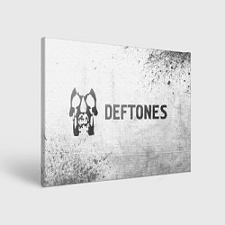 Холст прямоугольный Deftones - white gradient по-горизонтали, цвет: 3D-принт