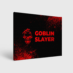 Холст прямоугольный Goblin Slayer - red gradient по-горизонтали, цвет: 3D-принт