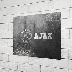 Холст прямоугольный Ajax - grey gradient по-горизонтали, цвет: 3D-принт — фото 2