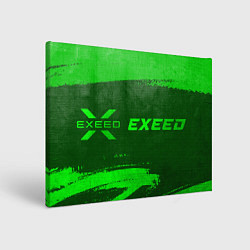 Холст прямоугольный Exeed - green gradient по-горизонтали, цвет: 3D-принт