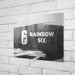 Холст прямоугольный Rainbow Six - grey gradient по-горизонтали, цвет: 3D-принт — фото 2