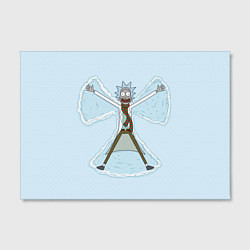 Холст прямоугольный Рик и Морти снег - бабочка, цвет: 3D-принт — фото 2