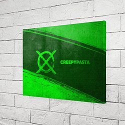 Холст прямоугольный CreepyPasta - green gradient по-горизонтали, цвет: 3D-принт — фото 2