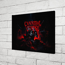 Холст прямоугольный Cannibal Corpse кровавый череп, цвет: 3D-принт — фото 2