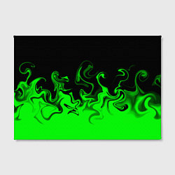 Холст прямоугольный Абстрактный зеленый огонь, цвет: 3D-принт — фото 2