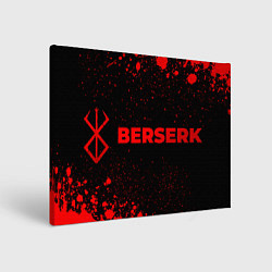 Холст прямоугольный Berserk - red gradient по-горизонтали, цвет: 3D-принт
