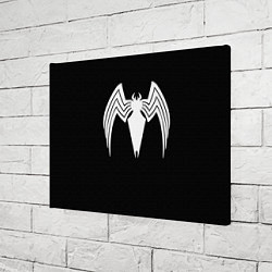 Холст прямоугольный Venom - spider logo, цвет: 3D-принт — фото 2