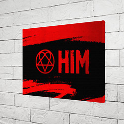 Холст прямоугольный HIM - red gradient по-горизонтали, цвет: 3D-принт — фото 2