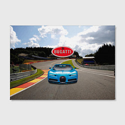 Холст прямоугольный Bugatti - motorsport racing route, цвет: 3D-принт — фото 2