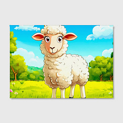 Холст прямоугольный Ягненок, цвет: 3D-принт — фото 2