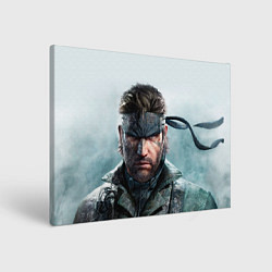 Холст прямоугольный Snake Solid - metal gear, цвет: 3D-принт