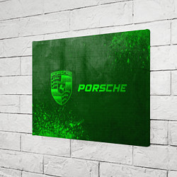 Холст прямоугольный Porsche - green gradient по-горизонтали, цвет: 3D-принт — фото 2