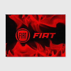 Холст прямоугольный Fiat - red gradient по-горизонтали, цвет: 3D-принт — фото 2